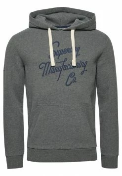 Superdry STYLED & MADE - Hoodie - Rich Charcoal Marl -Superdry Shop 606ec445ccc94ee1aec0dacc938c77df