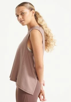 Superdry FLEX LOOSE OPEN BACK TANK - Top - Dark Taupe -Superdry Shop 6080c52055a74e7483981d7d1c4b42c3