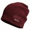 Superdry LABEL - Beanie - Buck Burgundy Marl