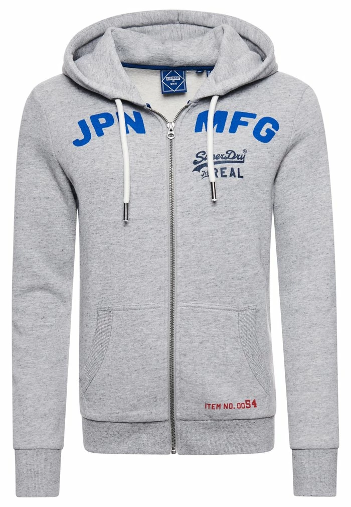 Superdry Zip-up Sweatshirt - Athletic Grey Marl 6 Superdry Zip-up Sweatshirt - Athletic Grey Marl - Image 6