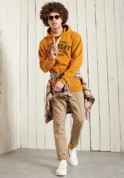 Superdry HERITAGE MOUNTAIN GRAPHIC - Hoodie - Spectra Yellow -Superdry Shop 6120adc8f6d942559692f03aa77331d9