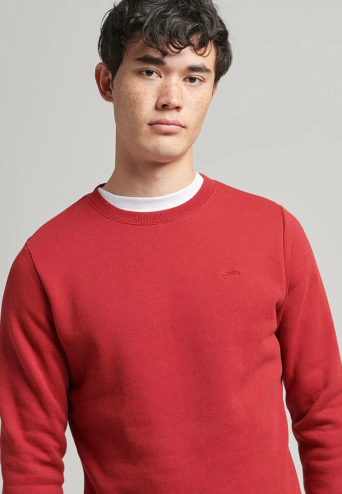 Superdry VINTAGE - Sweatshirt - Track Red Marl 1 Superdry VINTAGE - Sweatshirt - Track Red Marl