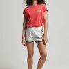 Superdry VINTAGE LOGO COLLEGE - Shorts - Glacier Grey Marl