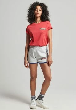 Superdry VINTAGE LOGO COLLEGE - Shorts - Glacier Grey Marl