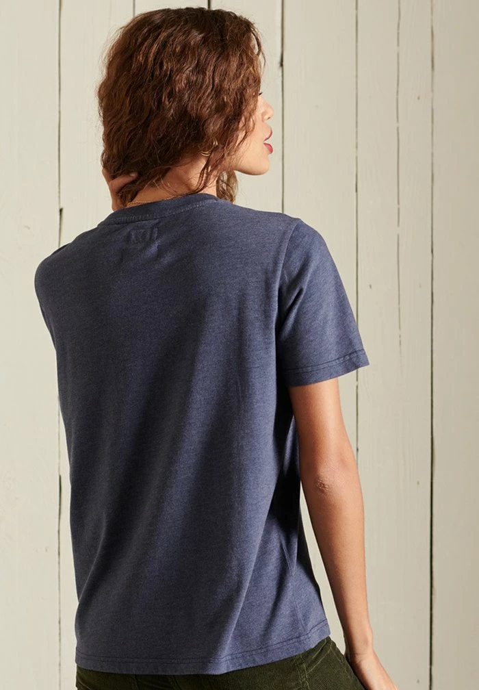 Superdry HERITAGE MOUNTAIN - Print T-shirt - Eclipse Navy Marl 3 Superdry HERITAGE MOUNTAIN - Print T-shirt - Eclipse Navy Marl - Image 3