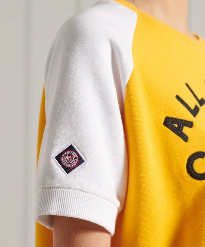 Superdry COLLEGIATE - Print T-shirt - Utah Gold 3 Superdry COLLEGIATE - Print T-shirt - Utah Gold - Image 3