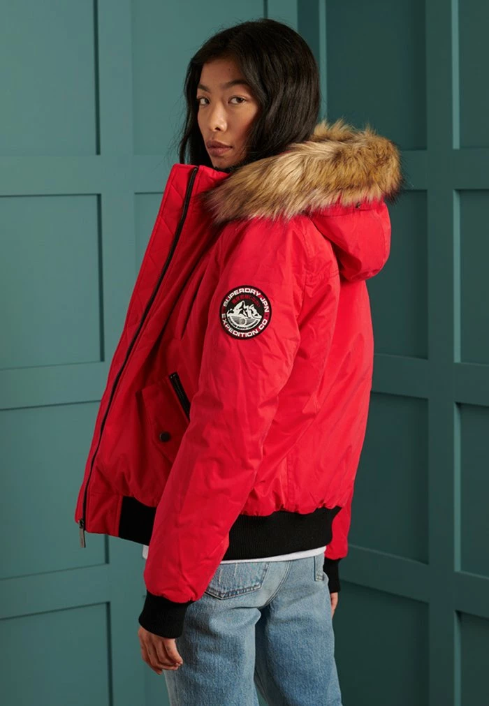 Superdry Winter Jacket - Burnt Red 2 Superdry Winter Jacket - Burnt Red - Image 2