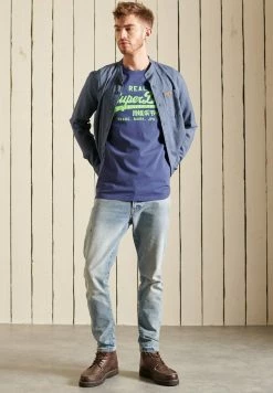 Superdry VINTAGE LOGO AMERICAN CLASSIC - Print T-shirt - Frontier Blue