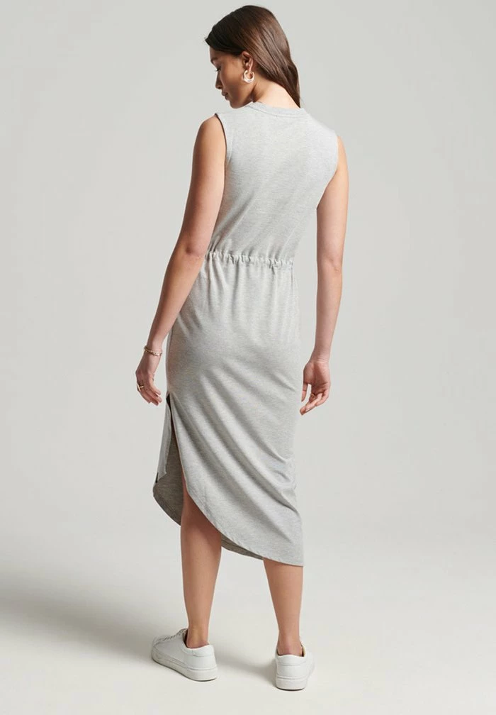 Superdry Jersey Dress - Light Grey Marl 2 Superdry Jersey Dress - Light Grey Marl - Image 2
