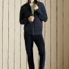 Superdry VINTAGE TRACK - Zip-up Sweatshirt - Eclipse Navy