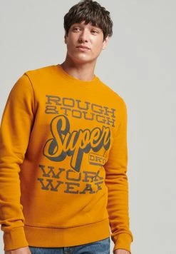 Superdry VINTAGE SIGN WRITER CREW - Sweatshirt - Sudan Brown