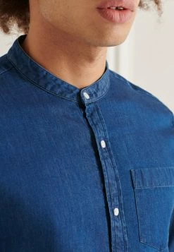 Superdry STUDIOS CHAMBRAY - Shirt - Chambray Blue -Superdry Shop 62334e48497d46a7b235fdbb303f89ef