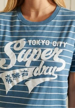 Superdry SCRIPT STYLE COLLEGE STRIPE - Print T-shirt - Pottery Blue Marl 5 Superdry SCRIPT STYLE COLLEGE STRIPE - Print T-shirt - Pottery Blue Marl -Superdry Shop 624cdc357f4941cfb47d64daa56ca640