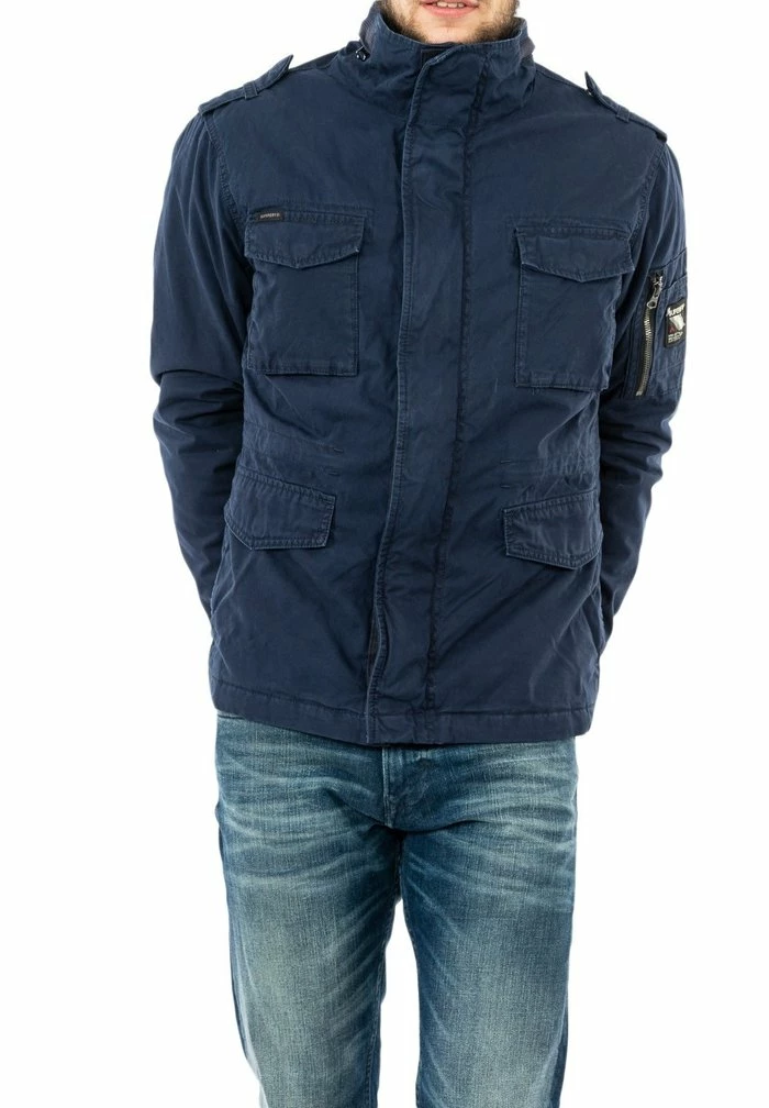 Superdry Winter Jacket - Bleu 1 Superdry Winter Jacket - Bleu
