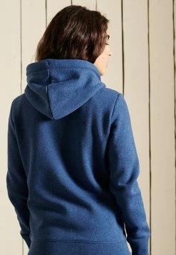 Superdry VINTAGE LOGO EMBROIDERED - Zip-up Sweatshirt - Bright Blue Marl -Superdry Shop 629de08e698e4f83a96746960512221f