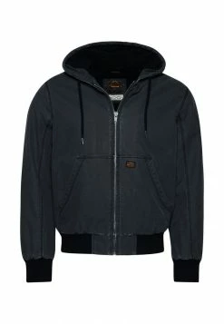 Superdry WORKWEAR - Zip-up Sweatshirt - Bison Black -Superdry Shop 630a054823414fa7a67307723d0bac87