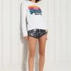 Superdry VINTAGE LOGO CALI - Long Sleeved Top - Optic