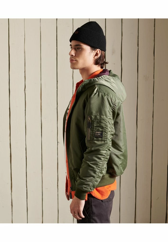 Superdry Bomber Jacket - Surplus Goods Olive 3 Superdry Bomber Jacket - Surplus Goods Olive - Image 3