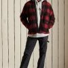 Superdry WORKWEAR - Fleece Jacket - Black/red