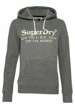 Superdry VENUE INTEREST - Hoodie - Charcoal Marl -Superdry Shop 636802c29e8b43d58cecbf2cf395ef79