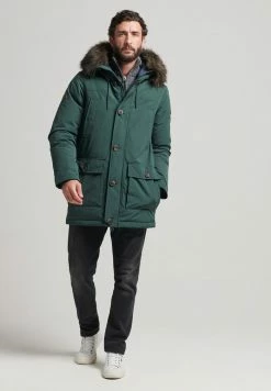 Superdry Down Coat - Emerald Green