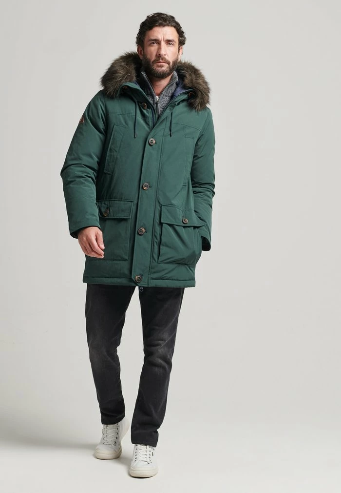 Superdry Down Coat - Emerald Green 1 Superdry Down Coat - Emerald Green