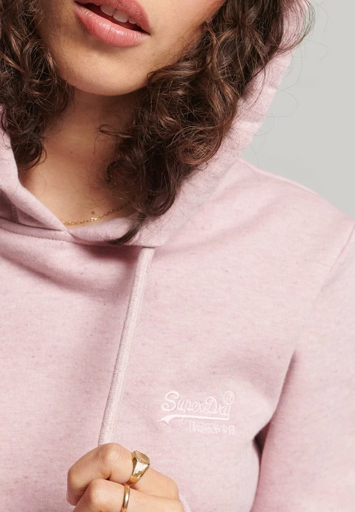 Superdry VINTAGE - Hoodie - Soft Pink Marl 3 Superdry VINTAGE - Hoodie - Soft Pink Marl - Image 3