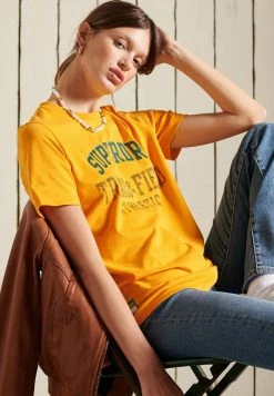 Superdry TRACK & FIELD - Print T-shirt - Turmeric Marl -Superdry Shop 63b23d87c14b4991bde39c2128c5ea05