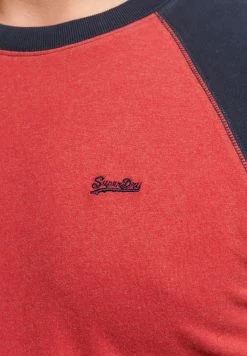 Superdry VINTAGE BASEBALL - Long Sleeved Top - Hike Red Marl Eclipse Navy -Superdry Shop 63cd3d1ea3034c4a9f2ca3ffda890ca1