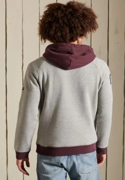 Superdry VINTAGE LOGO AMERICAN CLASSICS - Hoodie - Grey Grit -Superdry Shop 63d53e9ba18b49ddbd1e6553f9f9ef37