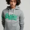 Superdry VINTAGE LOGO CLASSIC - Sweatshirt - Charcoal Grey Marl