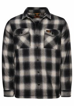 Superdry MILLER - Shirt - Onyx Check -Superdry Shop 64480a20fc84401e978f63abbba47a19