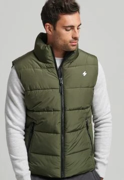 Superdry Waistcoat - Dark Moss
