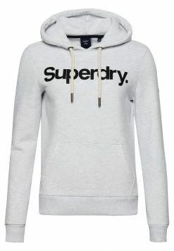 Superdry CORE LOGO - Hoodie - Ice Marl -Superdry Shop 64822abb407a46bbb2c503f947ba6413