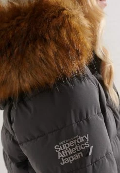 Superdry Winter Coat - Charcoal -Superdry Shop 64b522d3d58b43f39e6f70d541a7e3af