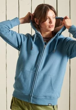 Superdry BORG LINED - Zip-up Sweatshirt - Pottery Blue -Superdry Shop 64b7ad82fa954f4fb65d32d94a84d5d4