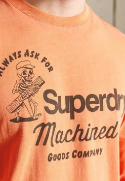 Superdry AMERICAN CLASSIC - Long Sleeved Top - Spiced Orange -Superdry Shop 64ebd8dee0074c68923bd81e250751e3