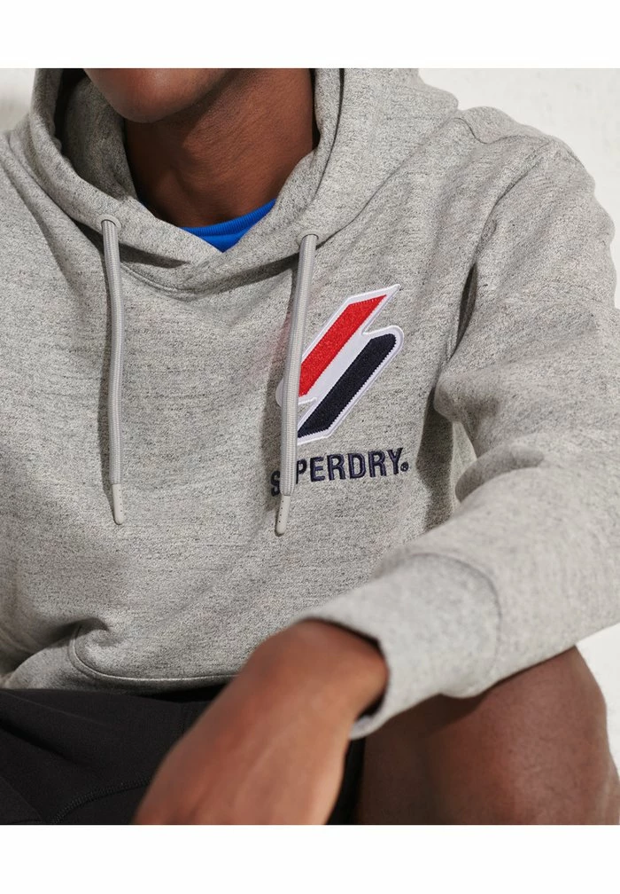 Superdry Hoodie - Grey Slub Grindle 3 Superdry Hoodie - Grey Slub Grindle - Image 3