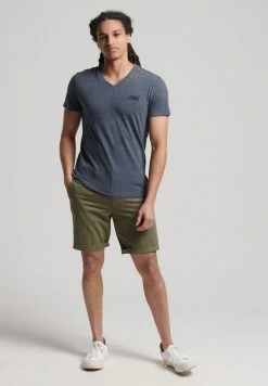 Superdry Basic T-shirt - Navy Marl/dark Grey