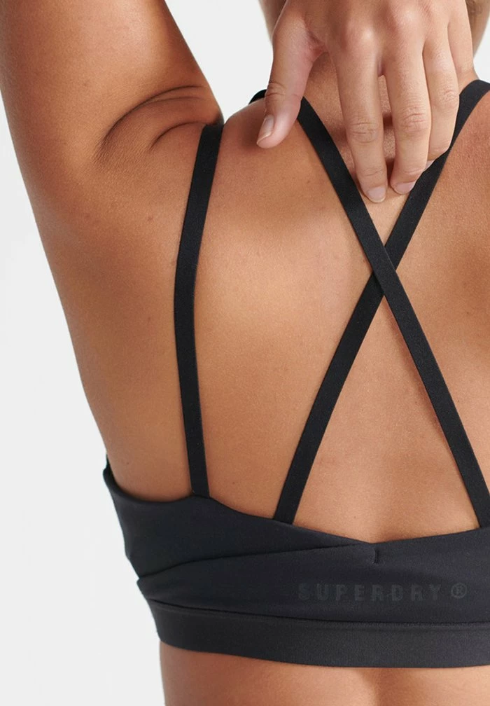 Superdry SPORT FLEX CROSS BACK - Bustier - Black 3 Superdry SPORT FLEX CROSS BACK - Bustier - Black - Image 3