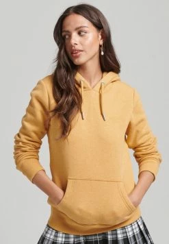 Superdry VINTAGE LOGO EMBROIDERED - Hoodie - Ochre Marl