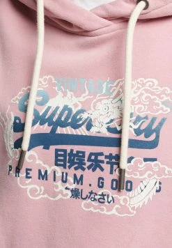 Superdry VINTAGE LOGO NARRATIVE - Hoodie - Soft Pink -Superdry Shop 65785f729c3541e8b229c8ba28508608