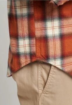 Superdry VINTAGE LUMBERJACK - Shirt - Rodrick Check Rusty Orange -Superdry Shop 65cdfc5b89d24530afd172e5cdc97c52