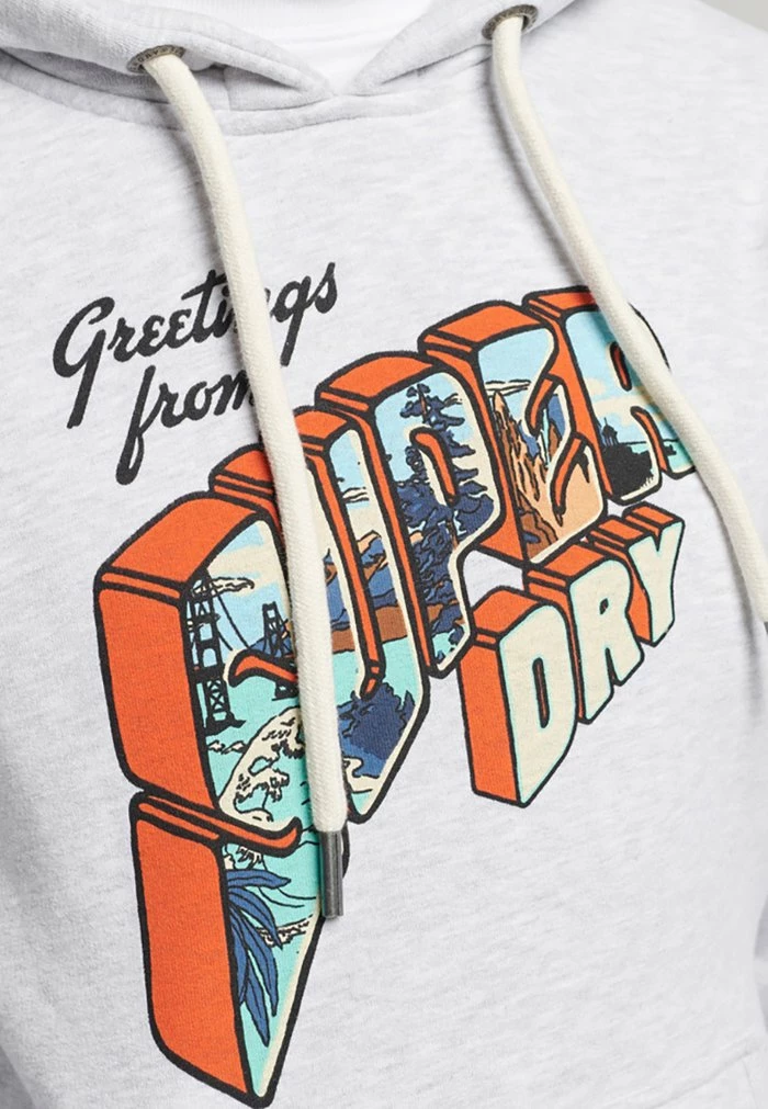 Superdry Hoodie - Glacier Grey Marl 5 Superdry Hoodie - Glacier Grey Marl - Image 5