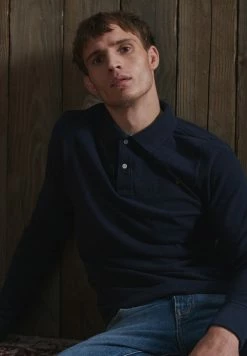 Superdry Polo Shirt - Midnight Navy Grit -Superdry Shop 6602d7b3b88c47d6955d5ec2ea924ce6