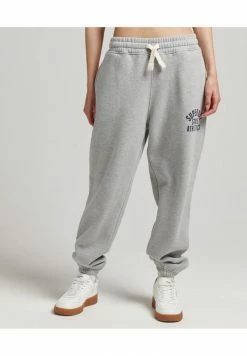 Superdry VINTAGE COLLEGIATE - Tracksuit Bottoms - Grey