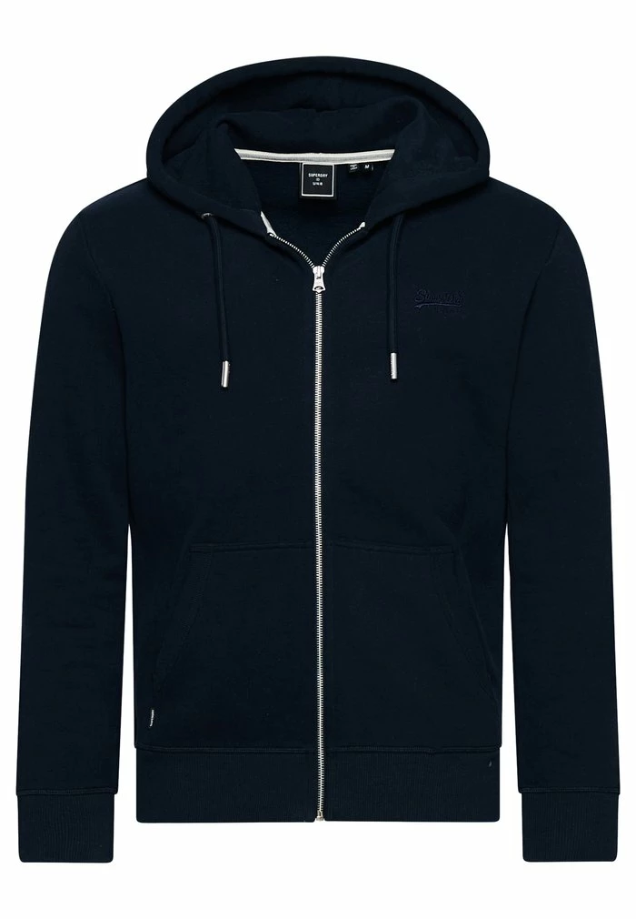 Superdry VINTAGE LOGO - Zip-up Sweatshirt - Eclipse Navy 4 Superdry VINTAGE LOGO - Zip-up Sweatshirt - Eclipse Navy - Image 4