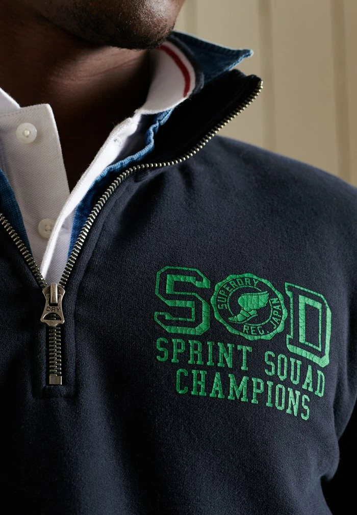 Superdry FIELD HALF ZIP - Sweatshirt - Eclipse Navy 4 Superdry FIELD HALF ZIP - Sweatshirt - Eclipse Navy - Image 4