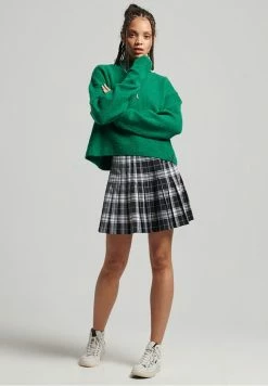 Superdry VINTAGE ESSENTIAL MOCK NECK - Jumper - Deep Pine Green -Superdry Shop 666d9caa8fbc4dff8c727b377a783a26