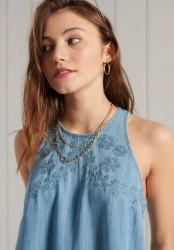 Superdry Day Dress - Light Wash -Superdry Shop 66717e8b98fd4cda94cc8451f5652b28